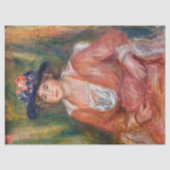 Pierre-Auguste Renoir - Portret van Seated Woman Tissuepapier (Voorkant)
