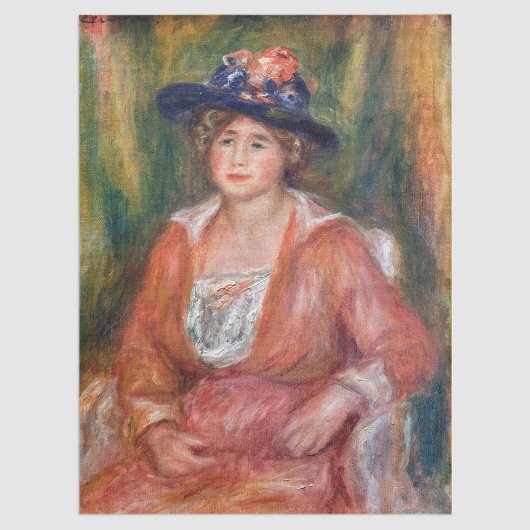 Pierre-Auguste Renoir - Portret van Seated Woman Tissuepapier