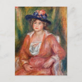 Pierre-Auguste Renoir - Portret van zittende vrouw Briefkaart (Voorkant)