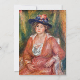Pierre-Auguste Renoir - Portret van zittende vrouw Kaart