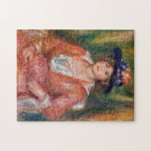 Pierre-Auguste Renoir - Portret van zittende vrouw Legpuzzel (Horizontaal)