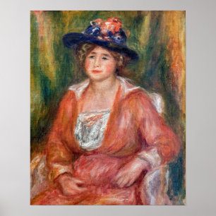 Pierre-Auguste Renoir - Portret van zittende vrouw Poster