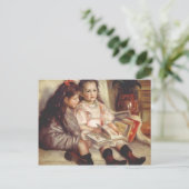 Pierre-Auguste Renoir - Portretten van twee kinder Briefkaart (Staand voorkant)