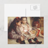 Pierre-Auguste Renoir - Portretten van twee kinder Briefkaart (Voorkant / Achterkant)