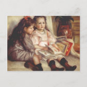 Pierre-Auguste Renoir - Portretten van twee kinder Briefkaart (Voorkant)