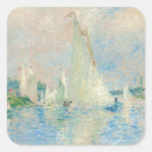 Pierre-Auguste Renoir - Regatta in Argenteuil Vierkante Sticker