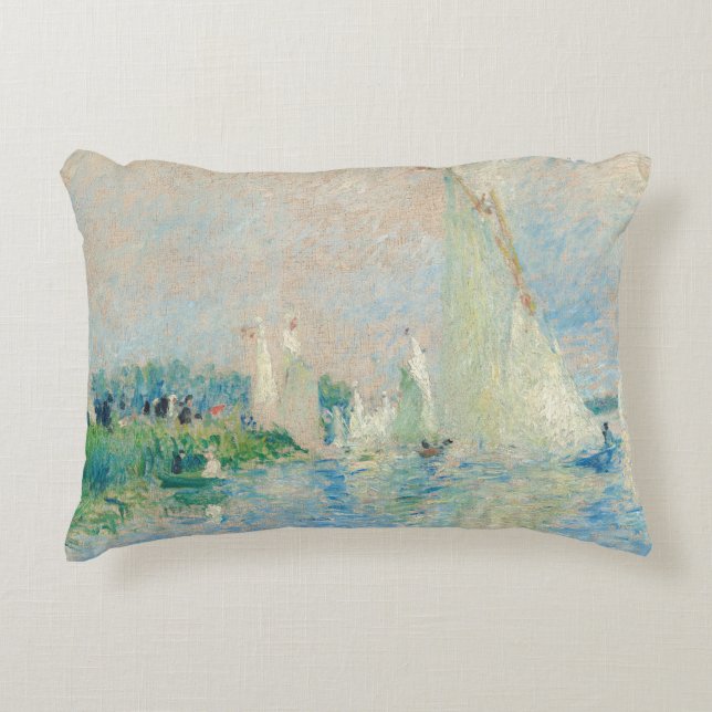 Pierre-Auguste Renoir - Regatta op Argenteuil Accent Kussen (Voorkant)