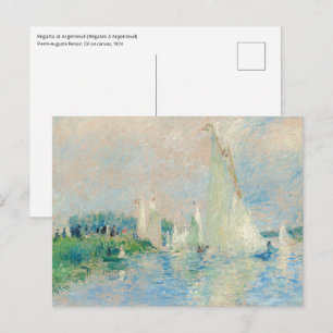 Pierre-Auguste Renoir - Regatta op Argenteuil Briefkaart
