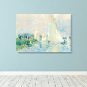 Pierre-Auguste Renoir - Regatta op Argenteuil Canvas Afdruk (Insitu (Houten vloer))