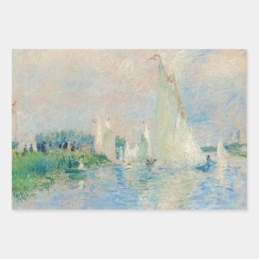 Pierre-Auguste Renoir - Regatta op Argenteuil Inpakpapier Vel (Voorkant 2)