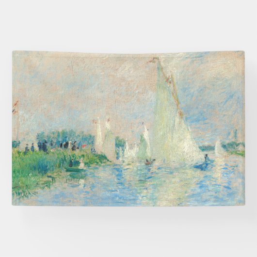 Pierre-Auguste Renoir - Regatta op Argenteuil Spandoek (Horizontaal)