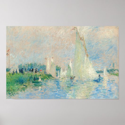 Pierre-Auguste Renoir - Regatta te Argenteuil Poster (Voorkant)