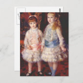 Pierre-Auguste Renoir - Roze en Blauw Briefkaart (Voorkant / Achterkant)