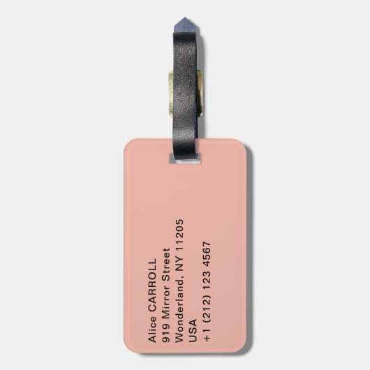 Pierre-Auguste Renoir - Rozen Bagagelabel (Achterkant verticaal)