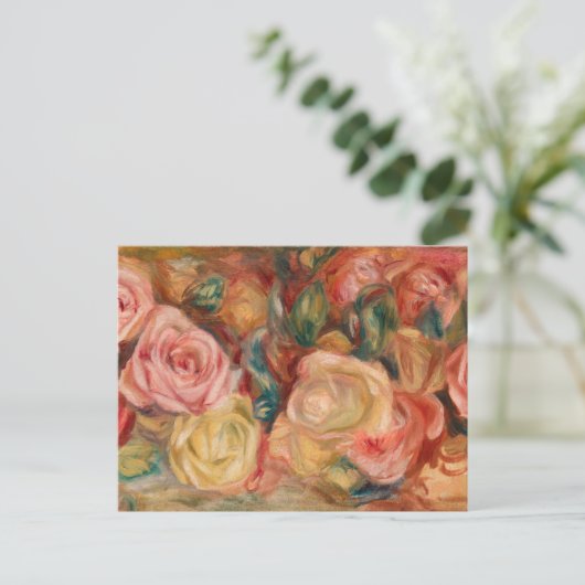 Pierre-Auguste Renoir - Rozen Briefkaart (Staand voorkant)