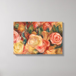 Pierre-Auguste Renoir - Rozen Canvas Afdruk
