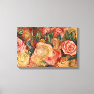 Pierre-Auguste Renoir - Rozen Canvas Afdruk