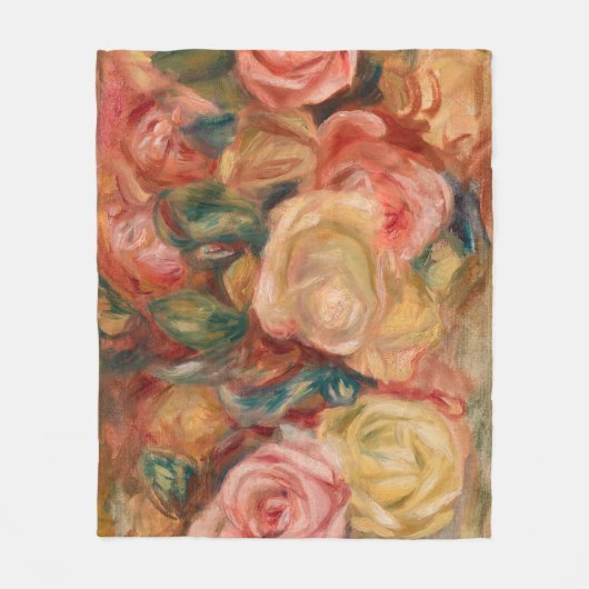 Pierre-Auguste Renoir - Rozen Fleece Deken (Voorkant)