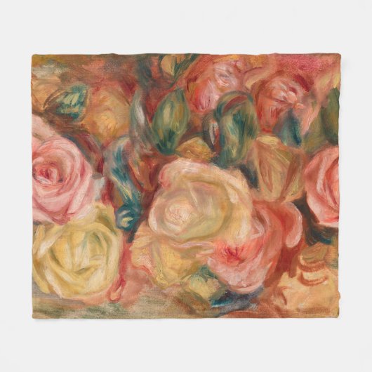 Pierre-Auguste Renoir - Rozen Fleece Deken (Voorkant (Horizontaal))