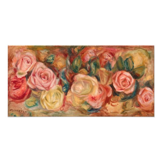 Pierre-Auguste Renoir - Rozen Foto Afdruk (Voorkant)