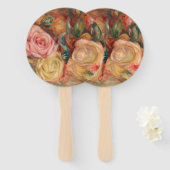 Pierre-Auguste Renoir - Rozen Handwaaier (Voorkant en achterkant)