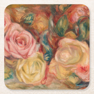 Pierre-Auguste Renoir - Rozen Kartonnen Onderzetters