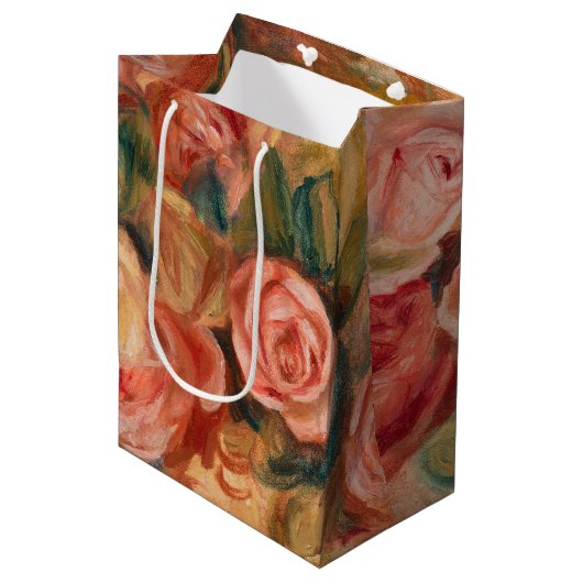 Pierre-Auguste Renoir - Rozen Medium Cadeauzakje (Voorkant Gekanteld)
