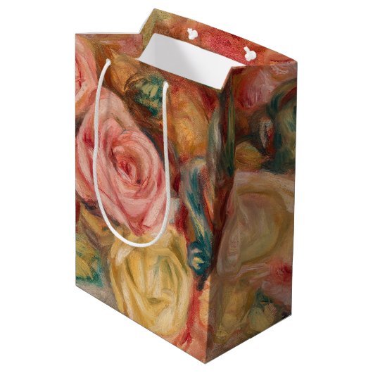 Pierre-Auguste Renoir - Rozen Medium Cadeauzakje (Achterkant Gekanteld)