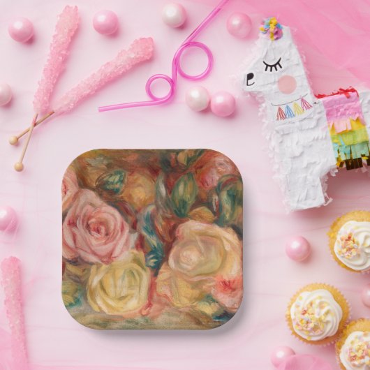 Pierre-Auguste Renoir - Rozen Papieren Bordje (Feest)