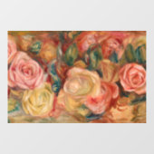 Pierre-Auguste Renoir - Rozen Raamsticker (Vel)