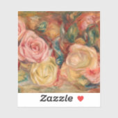 Pierre-Auguste Renoir - Rozen Sticker (Vel)