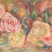 Pierre-Auguste Renoir - Rozen Sticker (Voorkant)