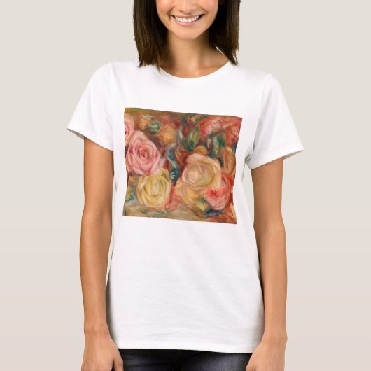Pierre-Auguste Renoir - Rozen T-shirt (Voorkant)