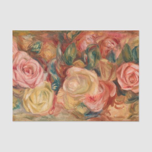 Pierre-Auguste Renoir - Rozen Tissuepapier (Voorkant)