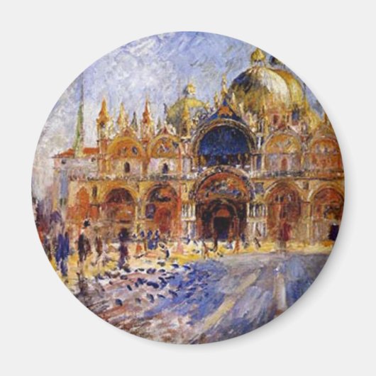 Pierre Auguste Renoir - San Marco Plaza Magneet (Voorkant)