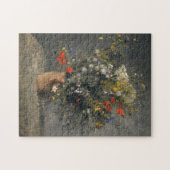 Pierre Auguste Renoir schilderen, bloemen in een v Legpuzzel (Horizontaal)