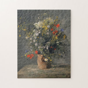 Pierre Auguste Renoir schilderen, bloemen in een v Legpuzzel