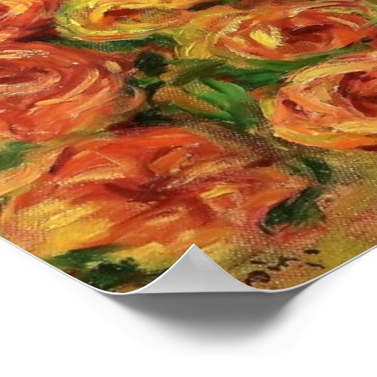 Pierre-Auguste Renoir - Schut van Rozen Poster (Hoek)