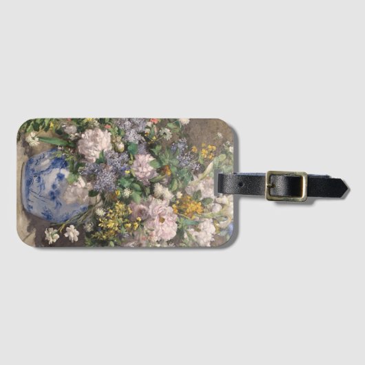Pierre-Auguste Renoir Spring Bouquet Bagagelabel (Voorkant (horizontaal))