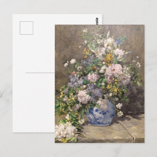 Pierre-Auguste Renoir Spring Bouquet Briefkaart (Voorkant / Achterkant)