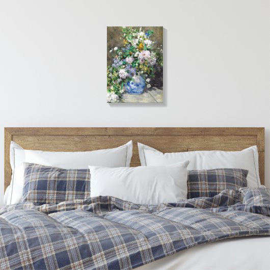 Pierre-Auguste Renoir - Spring Bouquet Canvas Afdruk (Insitu (Slaapkamer))