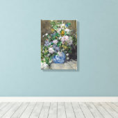 Pierre-Auguste Renoir - Spring Bouquet Canvas Afdruk (Insitu (Houten vloer))