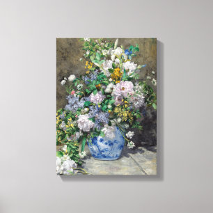 Pierre-Auguste Renoir - Spring Bouquet Canvas Afdruk