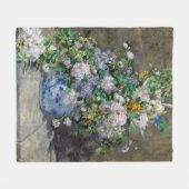 Pierre-Auguste Renoir - Spring Bouquet Fleece Deken (Voorkant (Horizontaal))