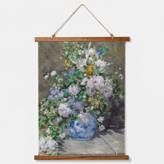 Pierre-Auguste Renoir - Spring Bouquet Hangend Wandkleed (Voorkant)