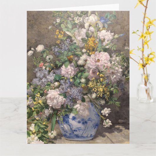 Pierre-Auguste Renoir Spring Bouquet Kaart (Gele Bloem)