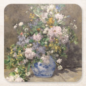 Pierre-Auguste Renoir Spring Bouquet Kartonnen Onderzetters (Voorkant)