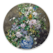 Pierre-Auguste Renoir - Spring Bouquet Keramische Knop (Voorkant)