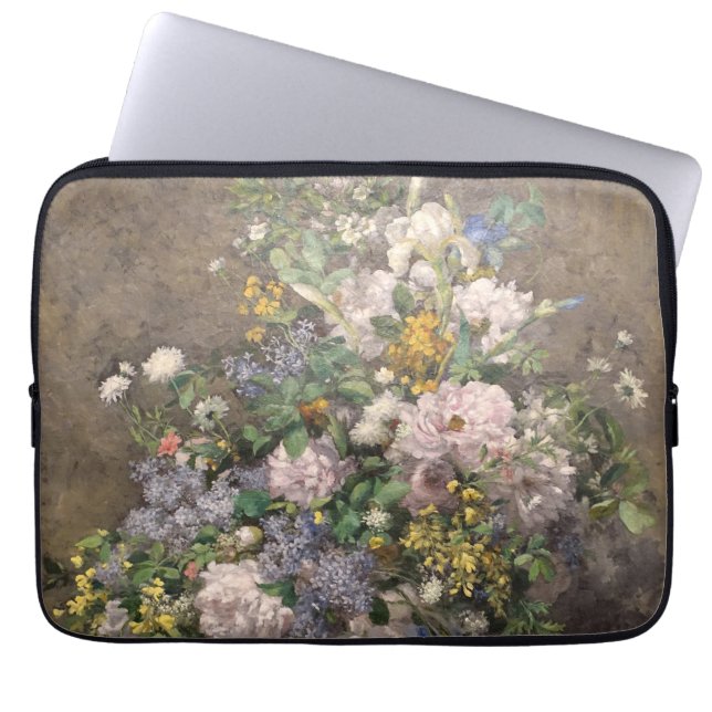 Pierre-Auguste Renoir Spring Bouquet Laptop Sleeve (Voorkant)