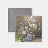 Pierre-Auguste Renoir Spring Bouquet Magneet (Voorkant / Achterkant)